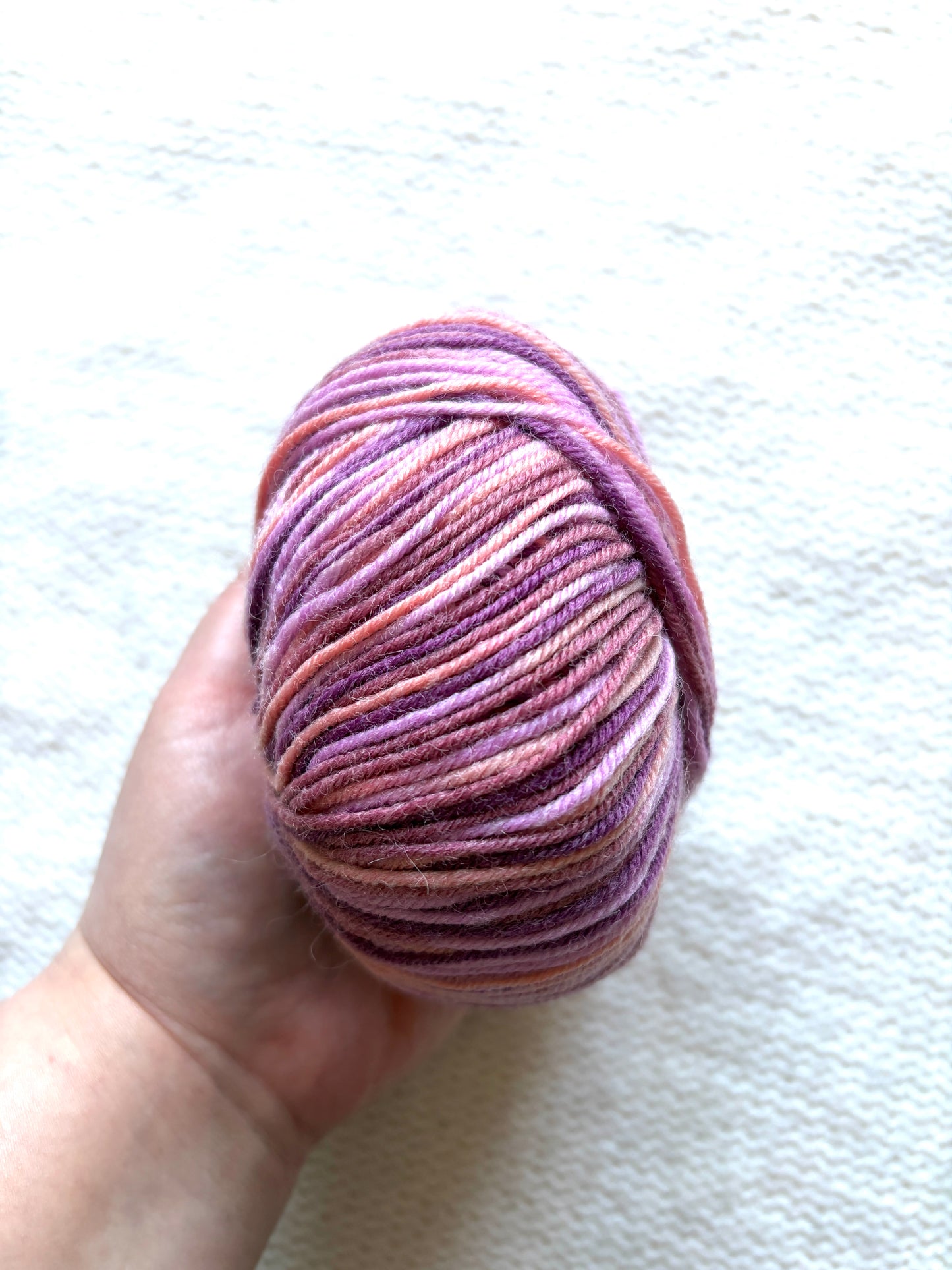 3 balls x 50g Fancy Wool Blend  yarn : 95% Wool : Colour 15 Berry Twist
