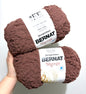 4 balls x 250g Bernat Sheepy Super Chunky Yarn : BROWN BEAR