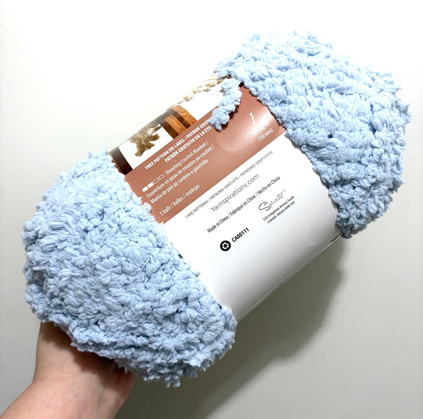 4 balls x 250g Bernat Sheepy Super Chunky Yarn : Baa Baa Blue