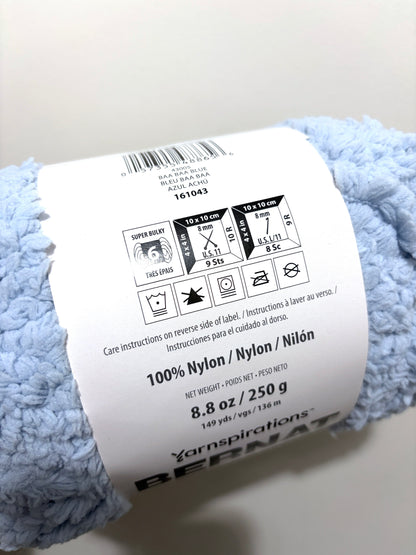 4 balls x 250g Bernat Sheepy Super Chunky Yarn : Baa Baa Blue