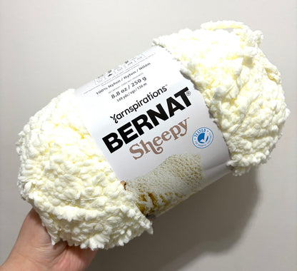 4 balls x 250g Bernat Sheepy Super Chunky Yarn : Cotton Tail