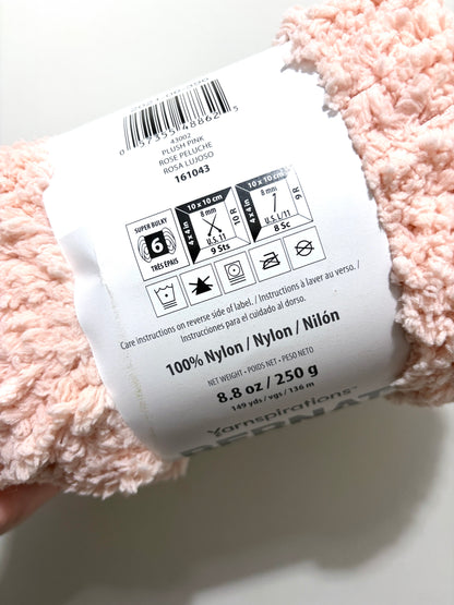 4 balls x 250g Bernat Sheepy Super Chunky Yarn : Plush Pink