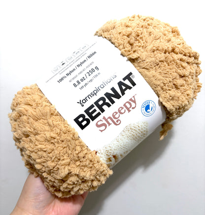 4 balls x 250g Bernat Sheepy Super Chunky Yarn : Light Fawn