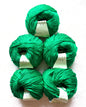 5 balls x 50g Cashmere Silk yarn : Cashmere + Silk + Bamboo fiber : 30 Bright Green