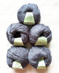 5 balls x 50g Cashmere Silk yarn : Cashmere + Silk + Bamboo fiber : 26 Graphite Grey
