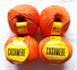 4 balls x 50g Cashmere yarn : 95% Cashmere + 5% Acrylic : 44 Blaze Orange