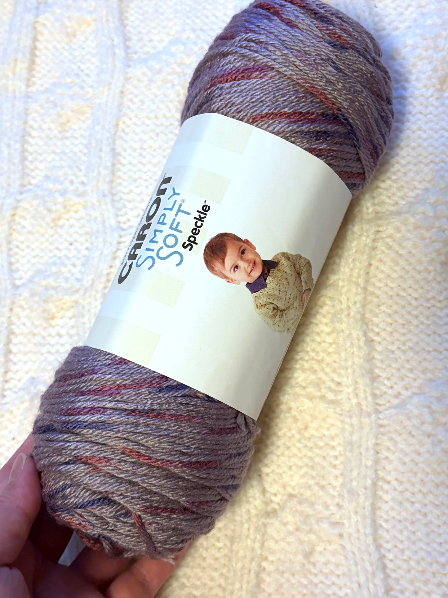 2 Balls x 141g CARON Simply Soft Yarn Speckle : Snapdragon