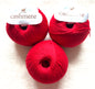 3 balls x 50g Cashmere yarn : 100% Cashmere : 23 Scaelet Red