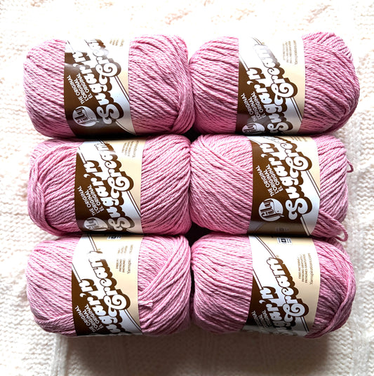 70.9g Lily Sugar 'n Cream The Original Yarn - Rose Pink : 100% Cotton