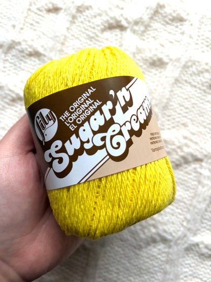 70.9g Lily Sugar 'n Cream The Original Yarn - Sunshine : 100% Cotton