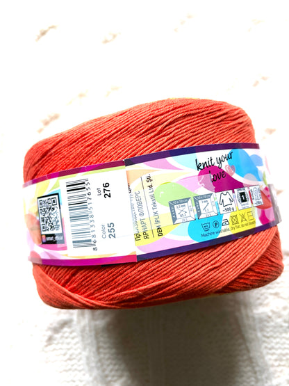 1 cake x 250g YarnArt Flowers Yarn Cake - Colour 255 : Cotton Blend