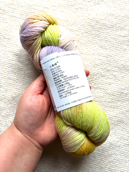 1 Skein x 100g Cashmere Wool Blend Gradient yarn : 11 Spring Garden