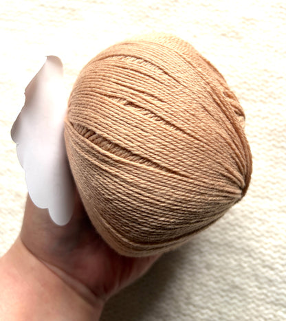3 balls x 50g Cashmere yarn : 100% Cashmere : 08 Brown Sugar