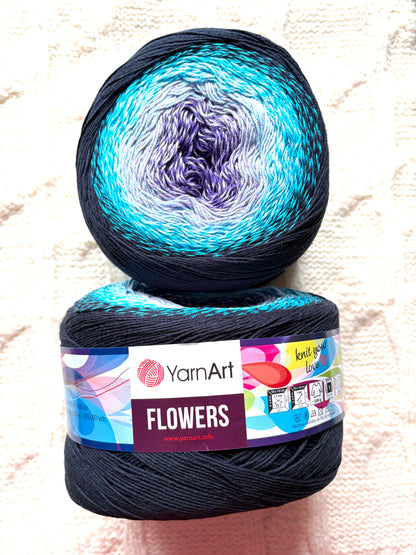 1 cake x 250g YarnArt Flowers Yarn Cake - Colour 254 : Cotton Blend