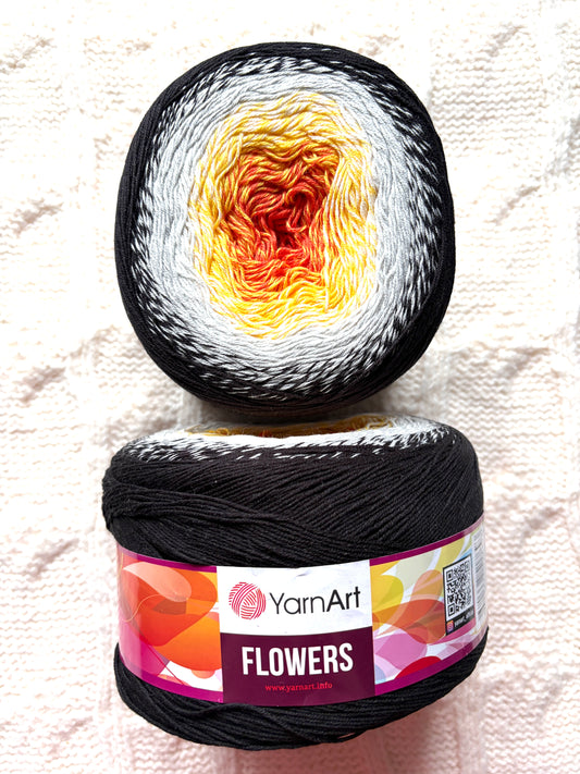 1 cake x 250g YarnArt Flowers Yarn Cake - Colour 259 : Cotton Blend