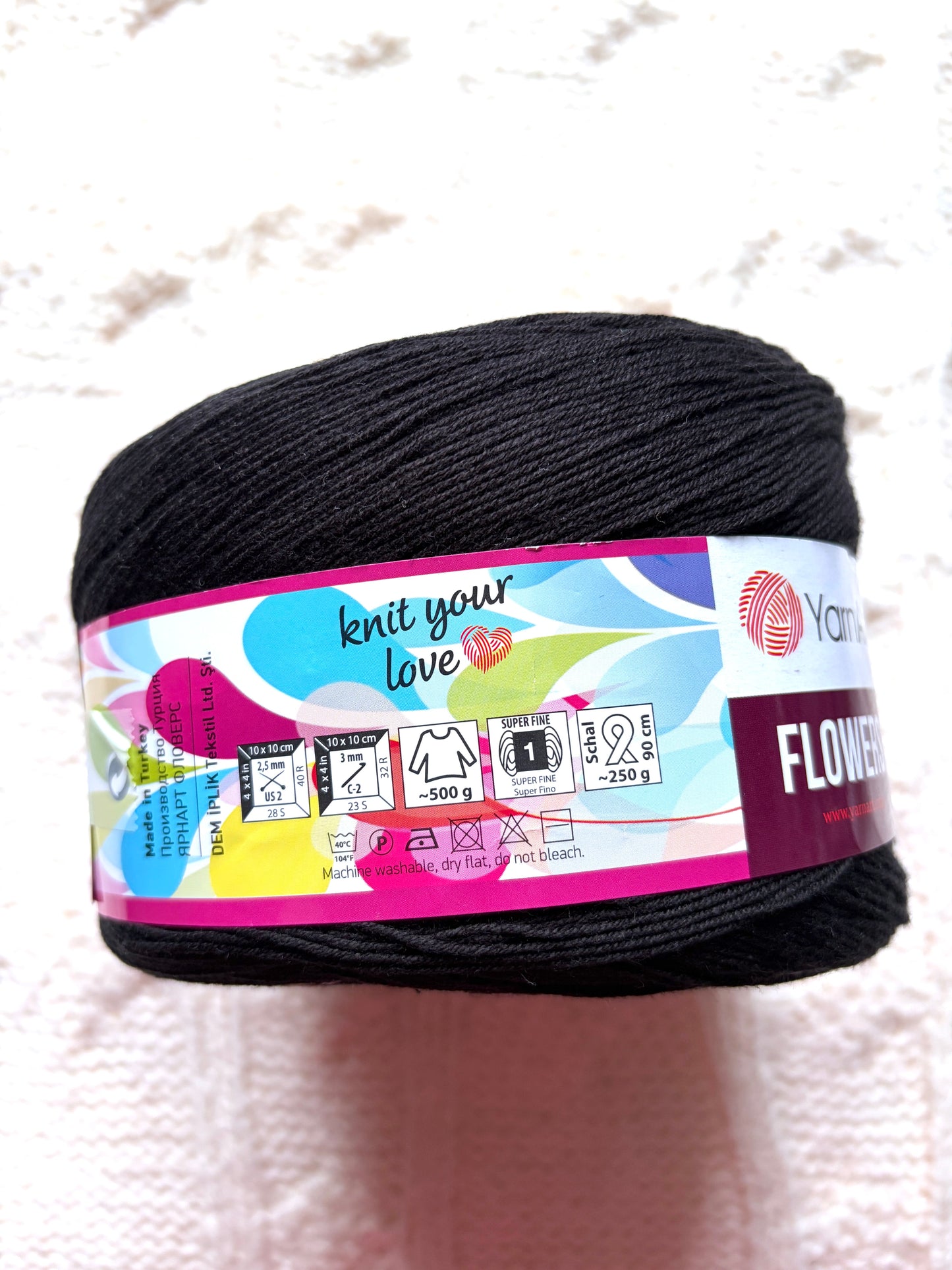 1 cake x 250g YarnArt Flowers Yarn Cake - Colour 259 : Cotton Blend