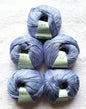5 balls x 50g Cashmere Silk yarn : Cashmere + Silk + Bamboo fiber : 08 Slate Grey