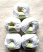 5 balls x 50g Cashmere Silk yarn : Cashmere + Silk + Bamboo fiber : 01 White