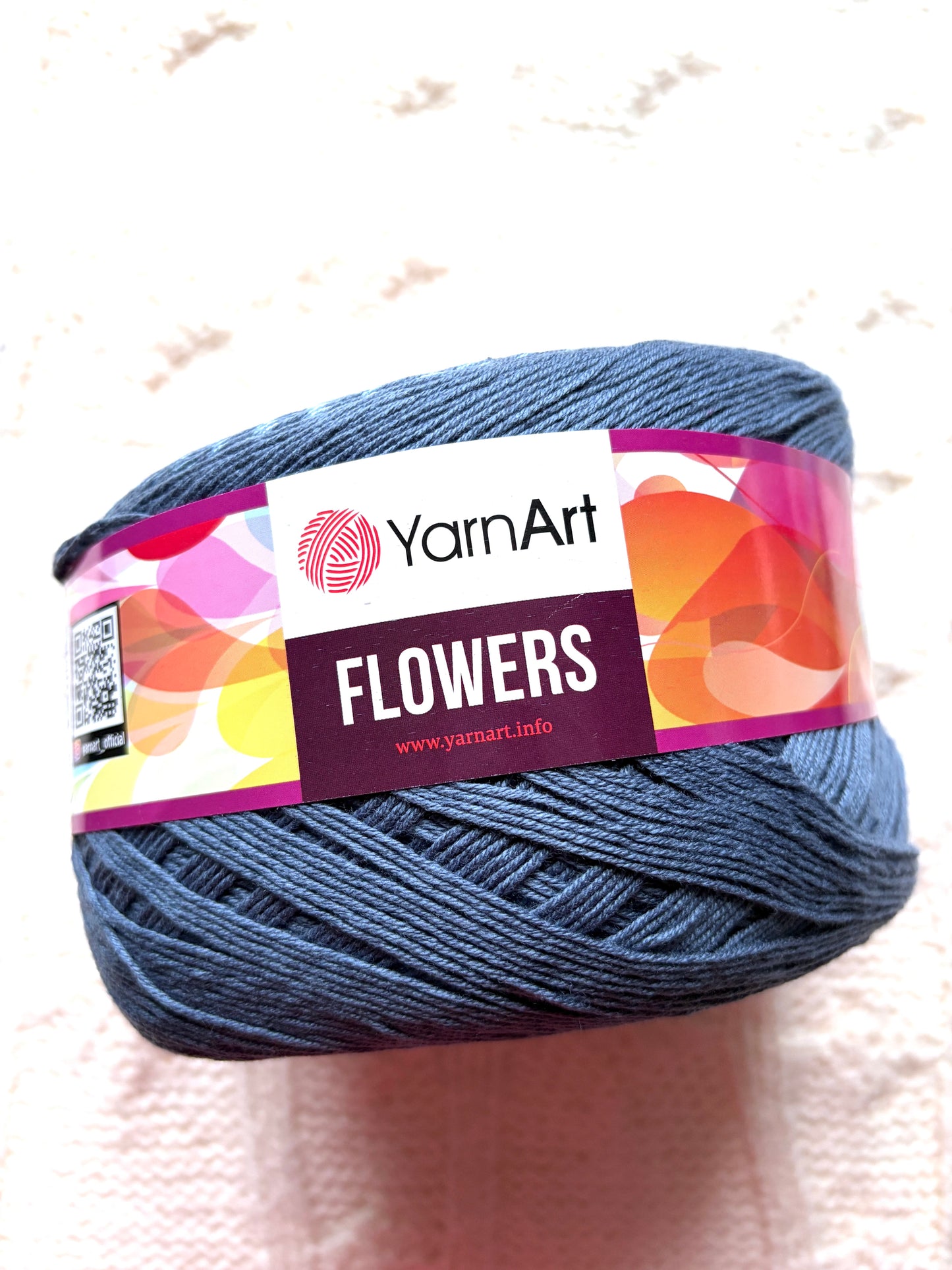 1 cake x 250g YarnArt Flowers Yarn Cake - Colour 262 : Cotton Blend