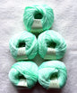 5 balls x 50g Cashmere Silk yarn : Cashmere + Silk + Bamboo fiber : 25 Neon Green