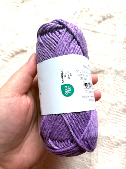 5 balls x 50g Hobbii : Rainbow Cotton Yarn 8/8 Color Pack 08A : 100% Cotton