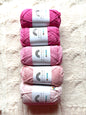 5 balls x 50g Hobbii : Rainbow Cotton Yarn 8/8 Color Pack 08B : 100% Cotton