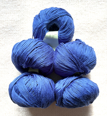 5 balls x 50g Cashmere Silk yarn : Cashmere + Silk + Bamboo fiber : 23 Persian Blue