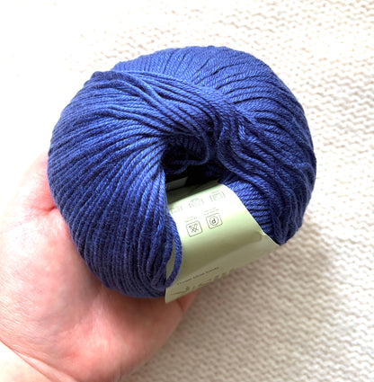 5 balls x 50g Cashmere Silk yarn : Cashmere + Silk + Bamboo fiber : 23 Persian Blue
