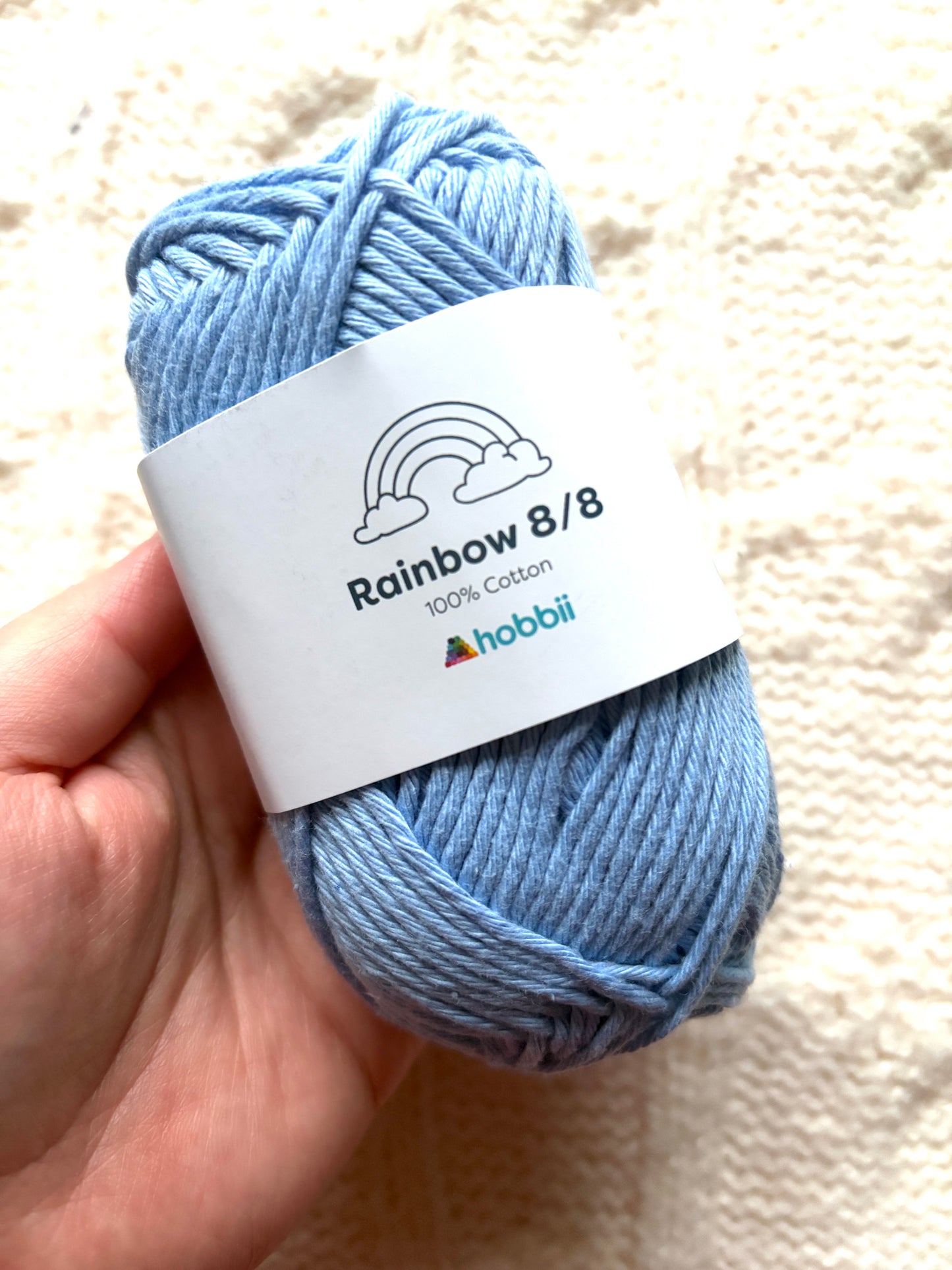 5 balls x 50g Hobbii : Rainbow Cotton Yarn 8/8 Color Pack 04 : 100% Cotton