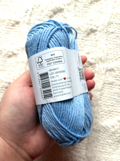 5 balls x 50g Hobbii : Rainbow Cotton Yarn 8/8 Color Pack 04 : 100% Cotton