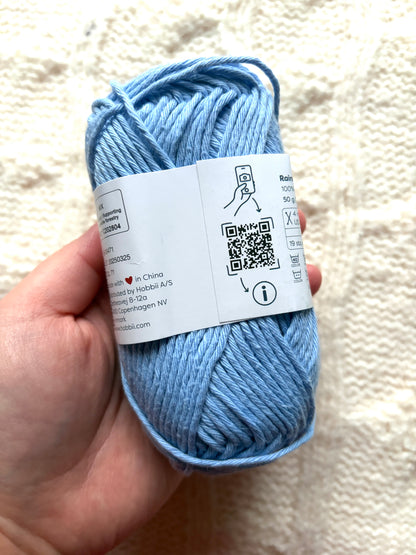 5 balls x 50g Hobbii : Rainbow Cotton Yarn 8/8 Color Pack 04 : 100% Cotton
