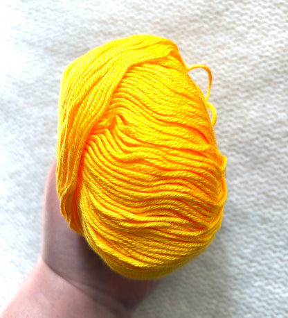 5 balls x 50g Cashmere Silk yarn : Cashmere + Silk + Bamboo fiber : 14 Marigold
