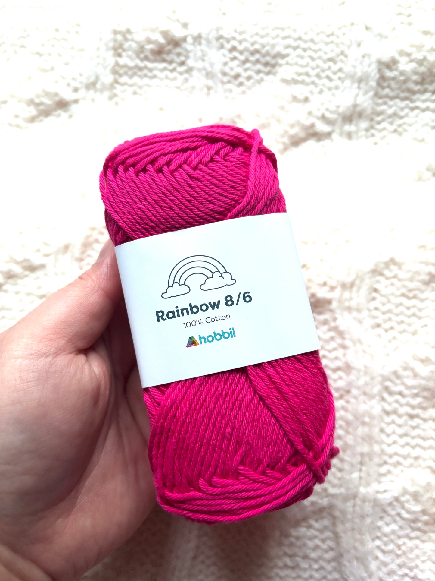 10 balls x 50g Hobbii : Rainbow Cotton Yarn 8/6 Color Pack 11 : 100% Cotton