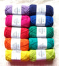 10 balls x 50g Hobbii : Rainbow Cotton Yarn 8/6 Color Pack 11 : 100% Cotton
