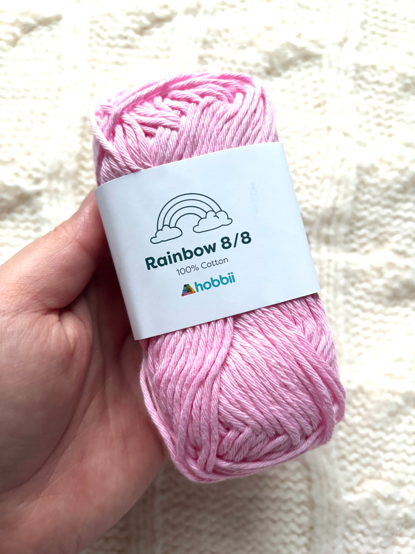 10 balls x 50g Hobbii : Rainbow Cotton Yarn 8/8 Color Pack 05 : 100% Cotton