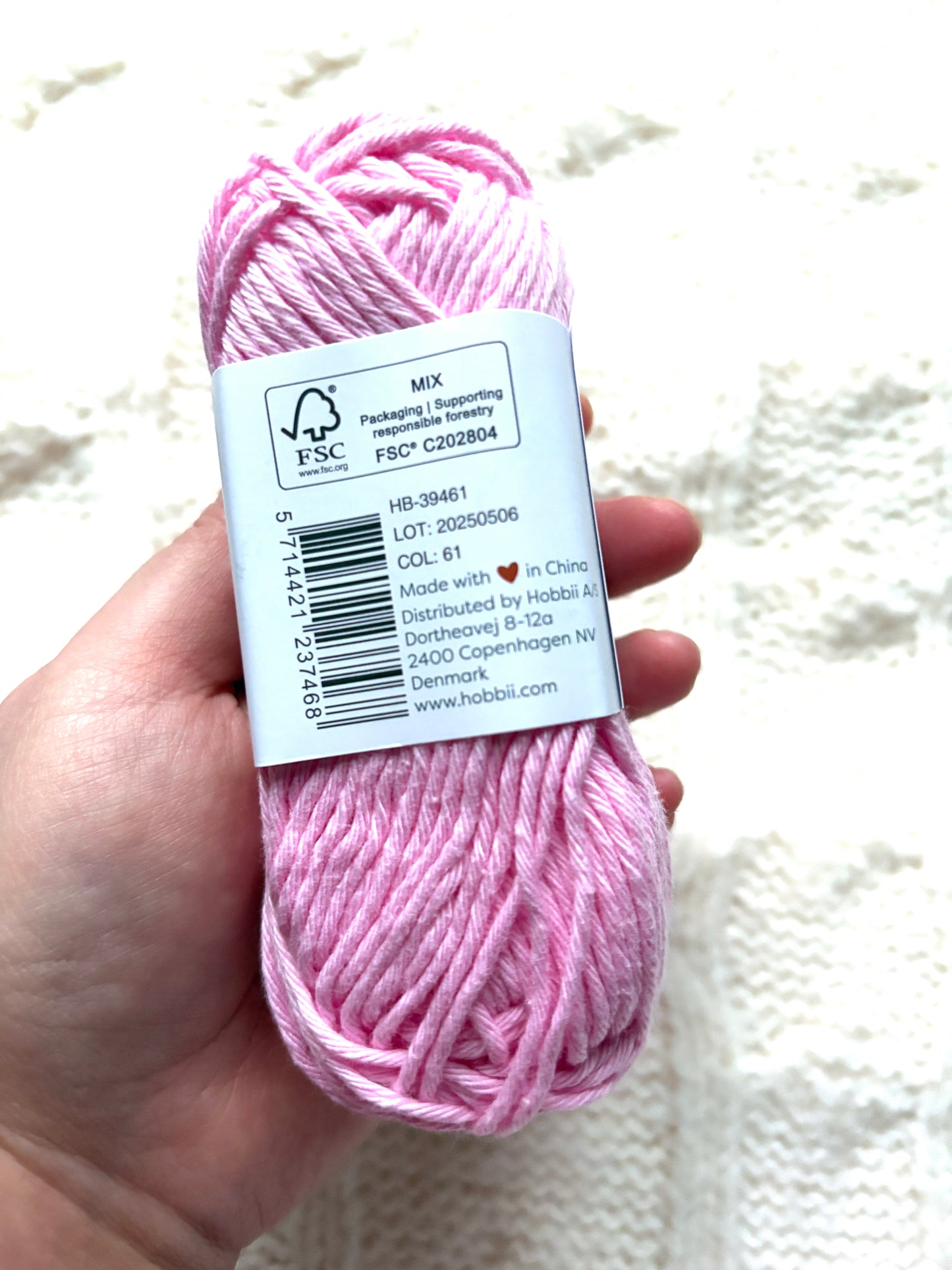 10 balls x 50g Hobbii : Rainbow Cotton Yarn 8/8 Color Pack 05 : 100% Cotton
