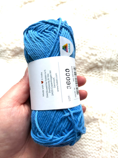 5 balls x 50g Hobbii : Rainbow Cotton Yarn 8/6 Color Pack 06B : 100% Cotton