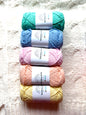 5 balls x 50g Hobbii : Rainbow Cotton Yarn 8/6 Color Pack 12A : 100% Cotton (Copy)