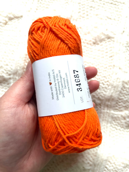 5 balls x 50g Hobbii : Rainbow Cotton Yarn 8/6 Color Pack 09A : 100% Cotton (Copy)