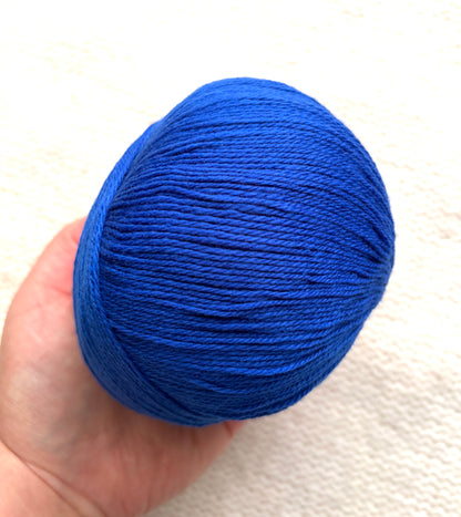 3 balls x 50g Cashmere yarn : 100% Cashmere : 15 Royal Blue