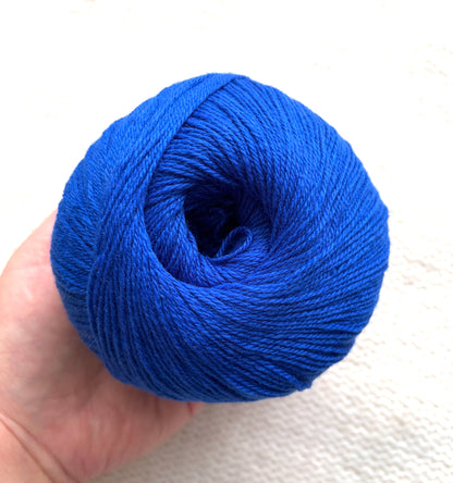 3 balls x 50g Cashmere yarn : 100% Cashmere : 15 Royal Blue