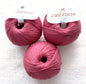 3 balls x 50g Cashmere yarn : 100% Cashmere : 25 Rose Red