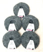 5 balls x 25g Alpaca Mohair yarn : Mohair + Alpaca + Acrylic : 04 Grey
