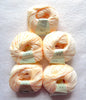 5 balls x 50g Cashmere Silk yarn : Cashmere + Silk + Bamboo fiber : 04 Buttercream