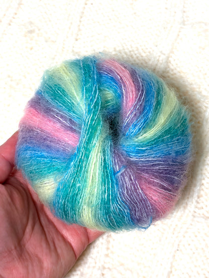 5 balls x 25g Alpaca Mohair yarn : Mohair + Alpaca + Acrylic : Colour 23