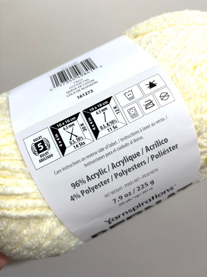 2 Balls x 255g Bernat Bounce Back Yarn Bulky Yarn : Cotton Tail