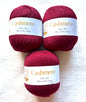 3 balls x 50g Cashmere Ultra Soft Yarn : 80% Cashmere : 12 Red Wine