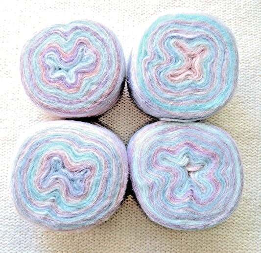 1 cake x 100g Ombre Mohair Blend Yarn : 16 Cotton Candy