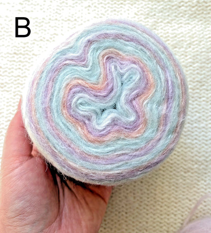 1 cake x 100g Ombre Mohair Blend Yarn : 16 Cotton Candy