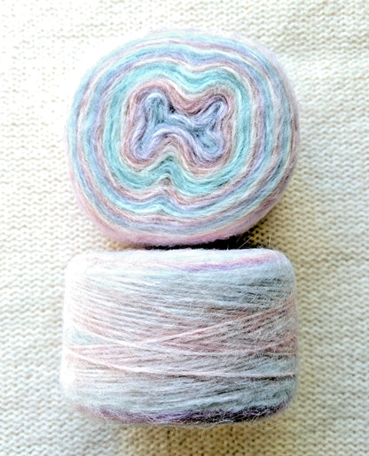 1 cake x 100g Ombre Mohair Blend Yarn : 16 Cotton Candy